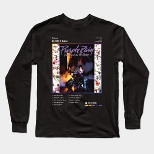 Prince - Purple Rain Tracklist Album Long Sleeve T-Shirt